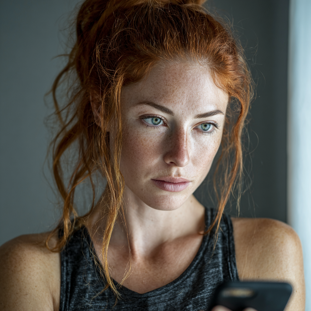 Una mujer utilizando su teléfono móvil | Fuente: Midjourney