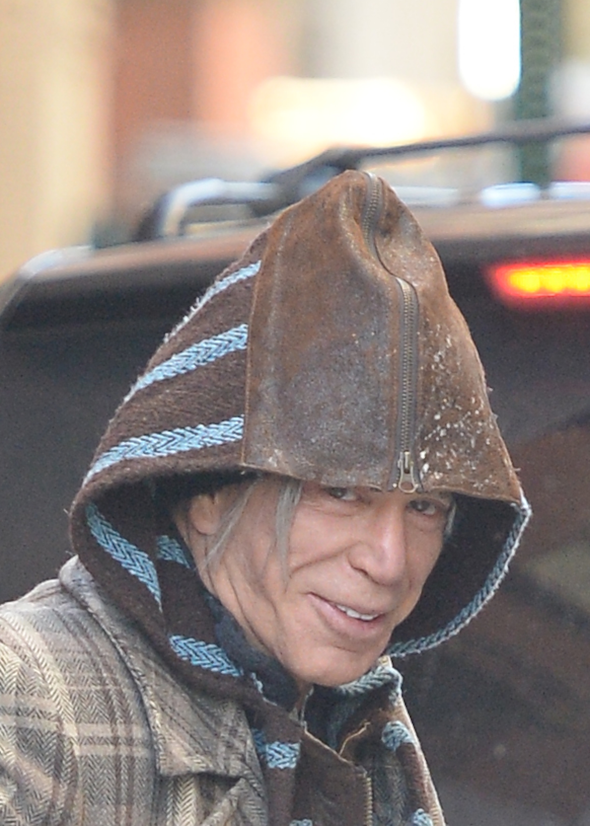 Mickey Rourke, visto en el Soho el 13 de enero de 2015 en Nueva York. | Fuente: Getty Images