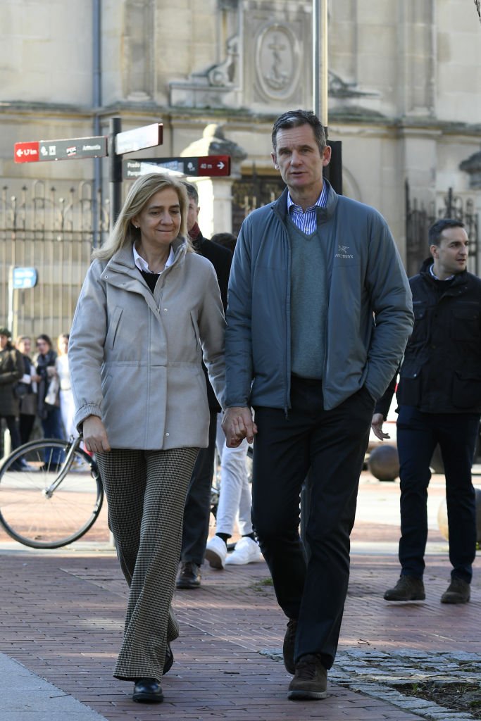 Cristina de Borbón junto a su esposo, en diciembre de 2019. | Foto: Getty Images