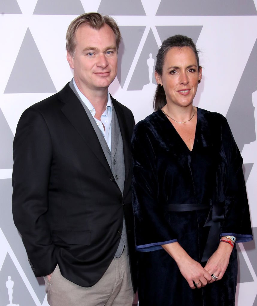 Christopher Nolan y la productora Emma Thomas asisten al almuerzo anual de nominados a los Premios de la Academia en 2018. | Foto: Getty Images.