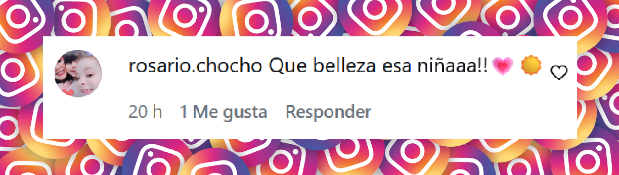 Comentario de una usuaria sobre Elle, la hija de Daniela Christiansson y Maxi López | Fuente: Instagram/revistacaras