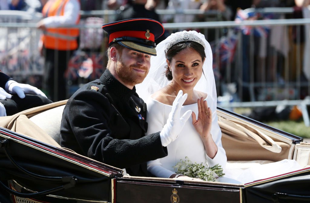 El príncipe Harry y Meghan Markle el día de su boda el 19 mayo de 2018. | Foto: Getty Images