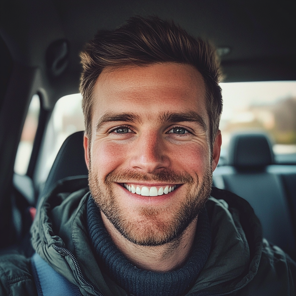 Un hombre sonriente | Fuente: Midjourney