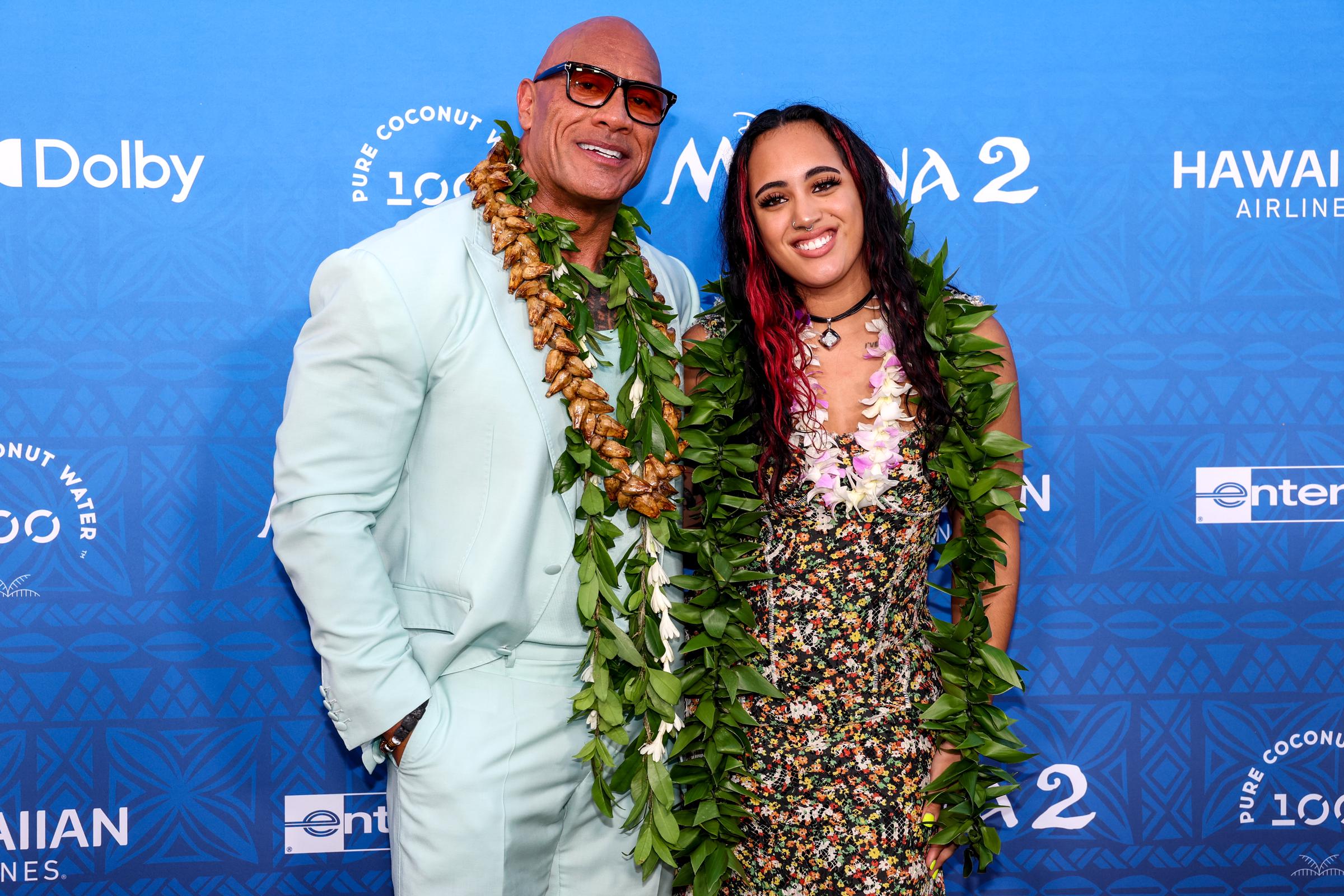 Dwayne y Simone Johnson asisten al estreno de "Moana 2" el 21 de noviembre de 2024 | Fuente: Getty Images