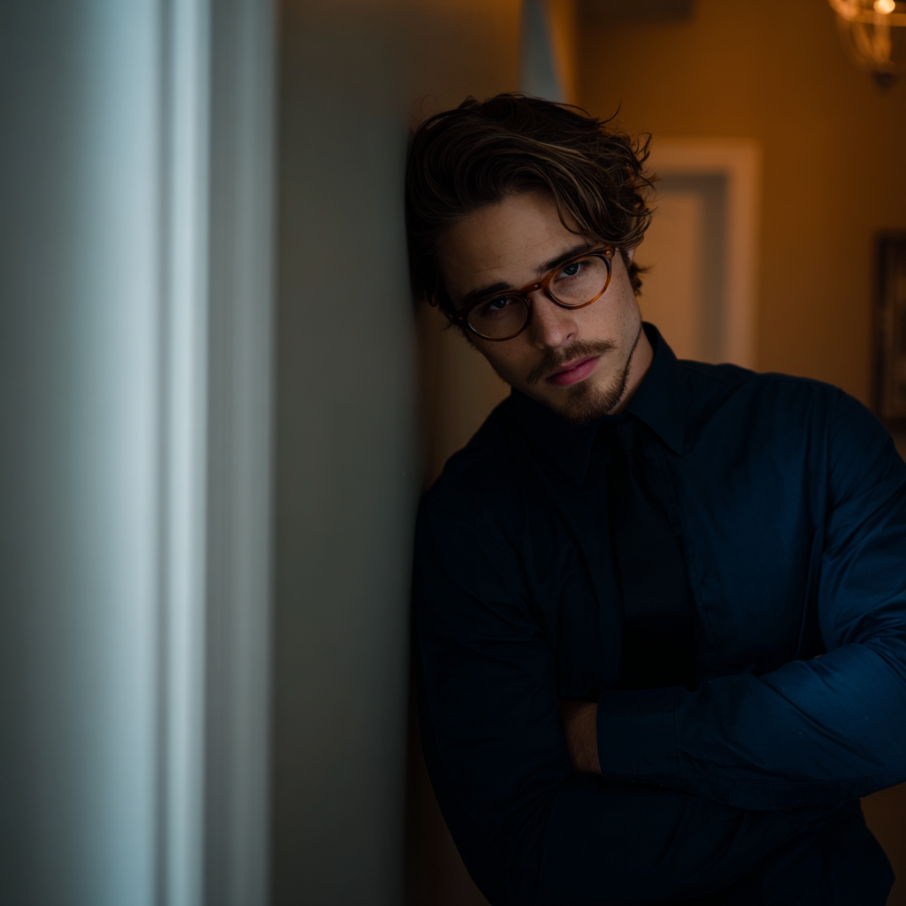 Un hombre de pie con los brazos cruzados | Fuente: Midjourney