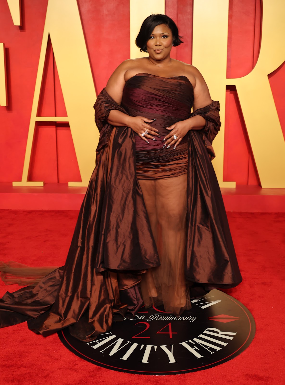 Lizzo asiste a la fiesta de los Oscar de Vanity Fair el 10 de marzo de 2024, en Beverly Hills, California. | Fuente: Getty Images