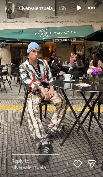 Silvestre Valenzuela en su sesión de fotos como modelo | Fuente: Instagram/silvervalenzuela_
