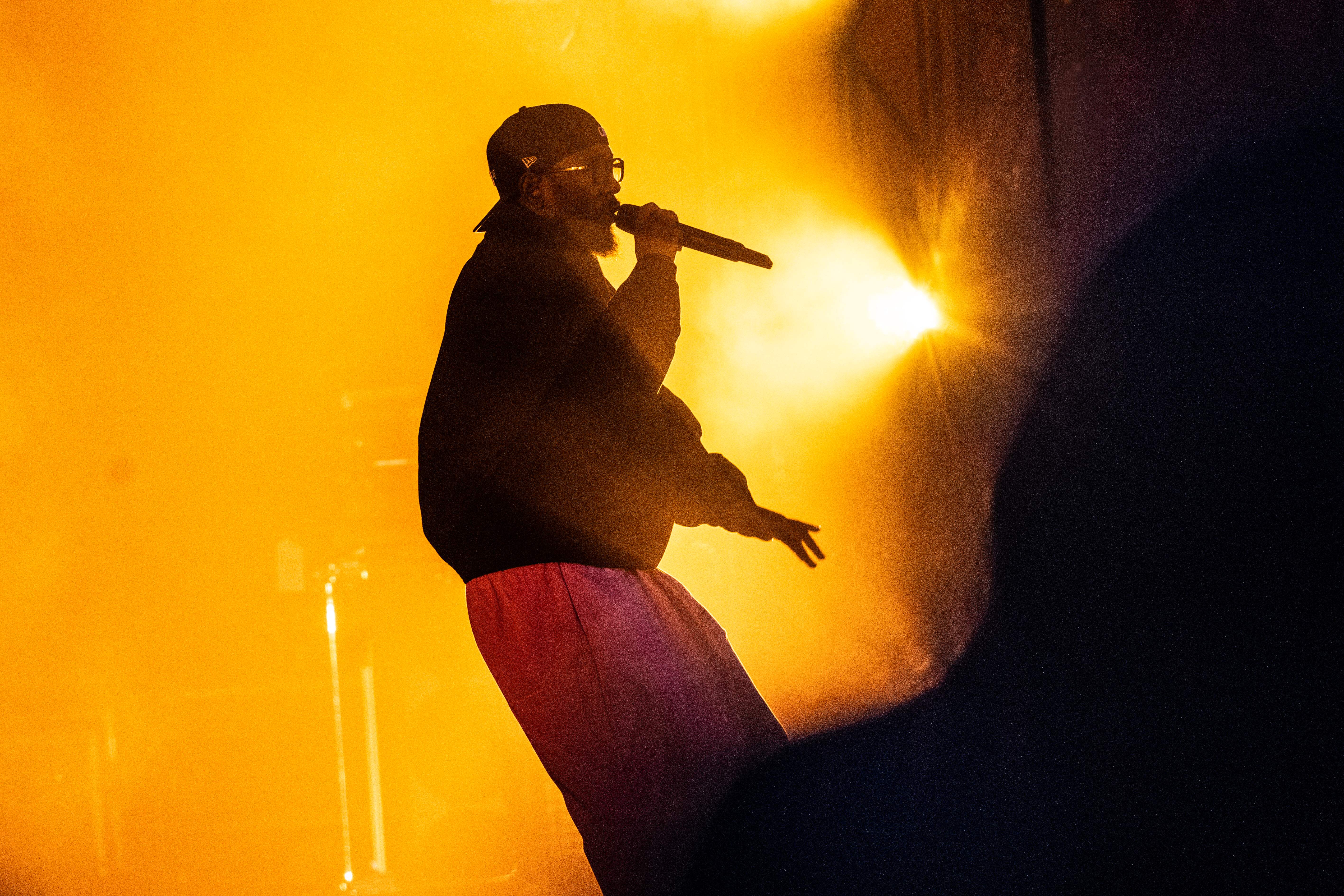 Kendrick Lamar actuando durante el Festival de Roskilde 2023 el 28 de junio. | Fuente: Getty Images