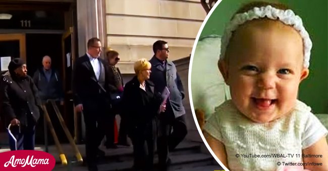 Trabajadora de guardería llora tras recibir una sentencia de por vida por asfixiar a un bebé