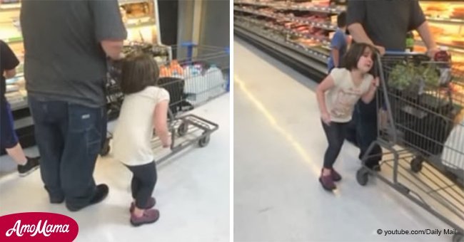 Padre fue denunciado a policía tras disciplinar a hija "por los cabellos" en pleno supermercado
