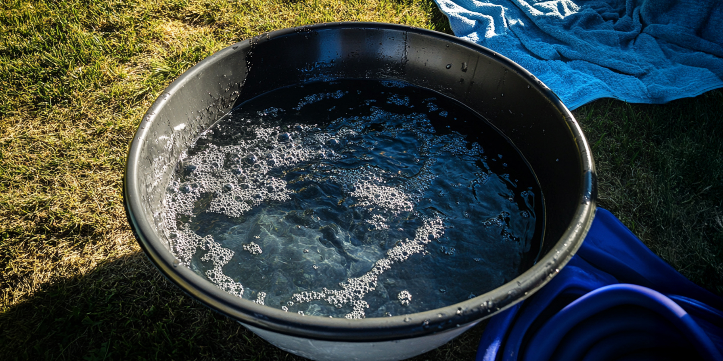 Una tina llena de agua jabonosa | Fuente: The Celebritist