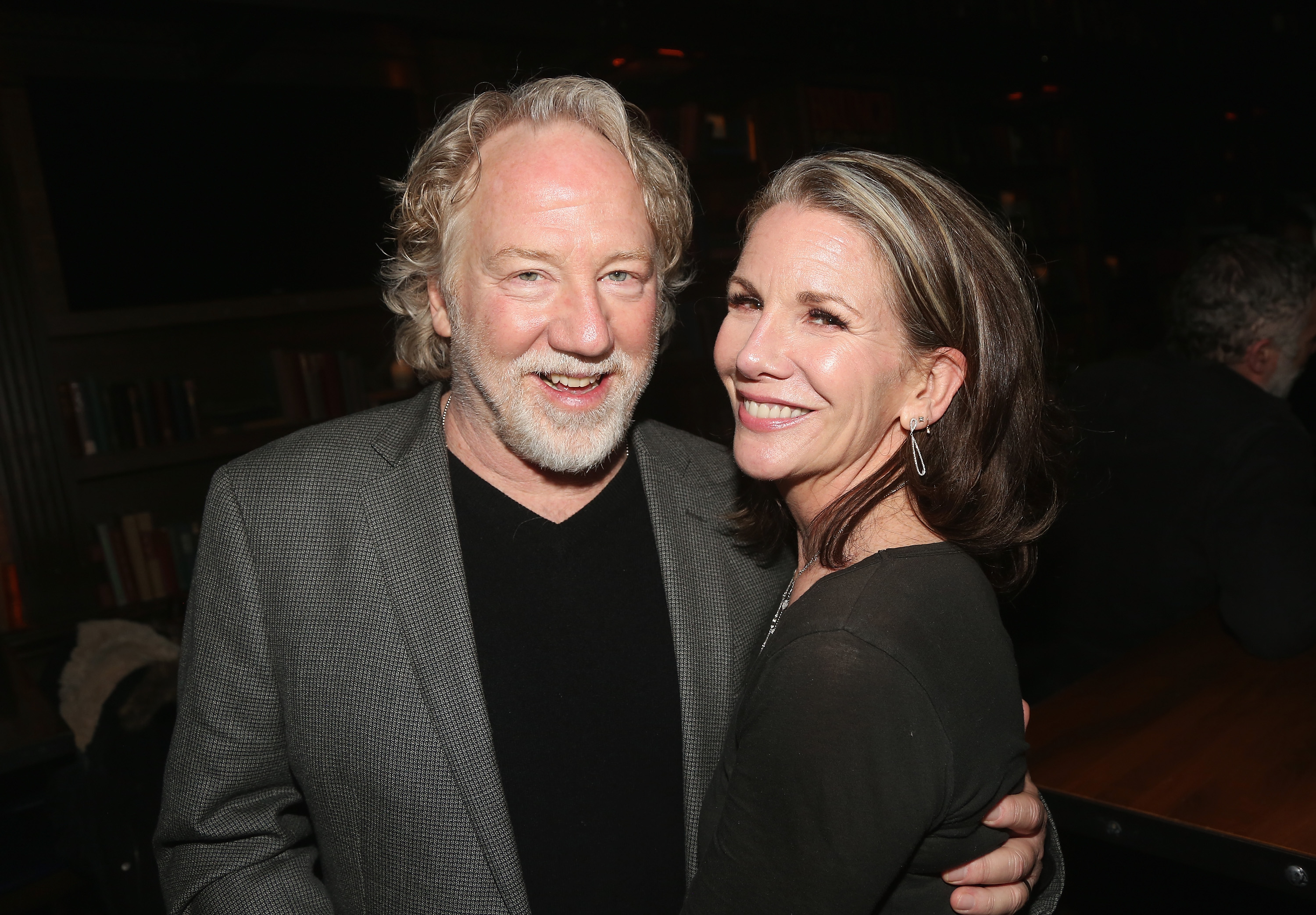 Timothy Busfield y Melissa Gilbert en la fiesta posterior al estreno de la producción de Irish Rep "The Seafarer" el 18 de abril de 2018 | Fuente: Getty Images