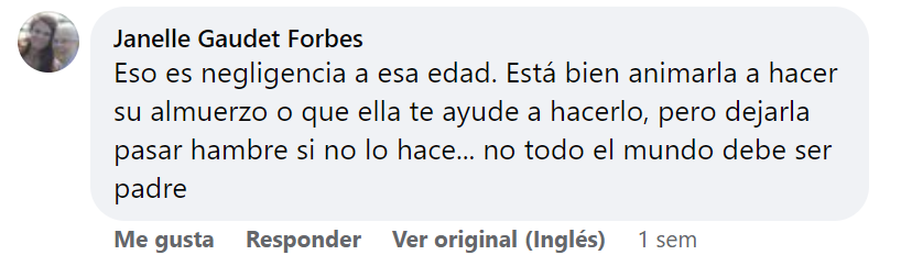 Un comentario dejado en una publicación de Facebook sobre Ruby Franke y su hija. | Foto: facebook.com/DailyMail