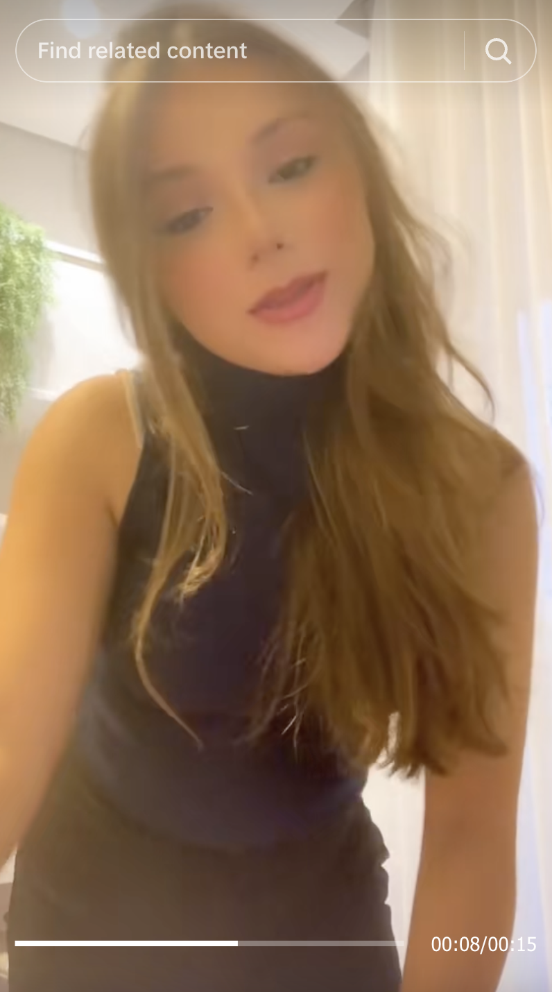 Ava Baroni en un post subido el 28 de marzo de 2024 | Fuente: TikTok/Ava Baroni Combs