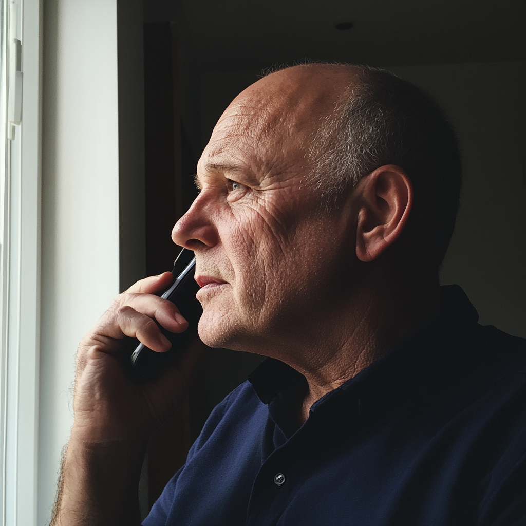 Un hombre hablando por teléfono | Fuente: Midjourney