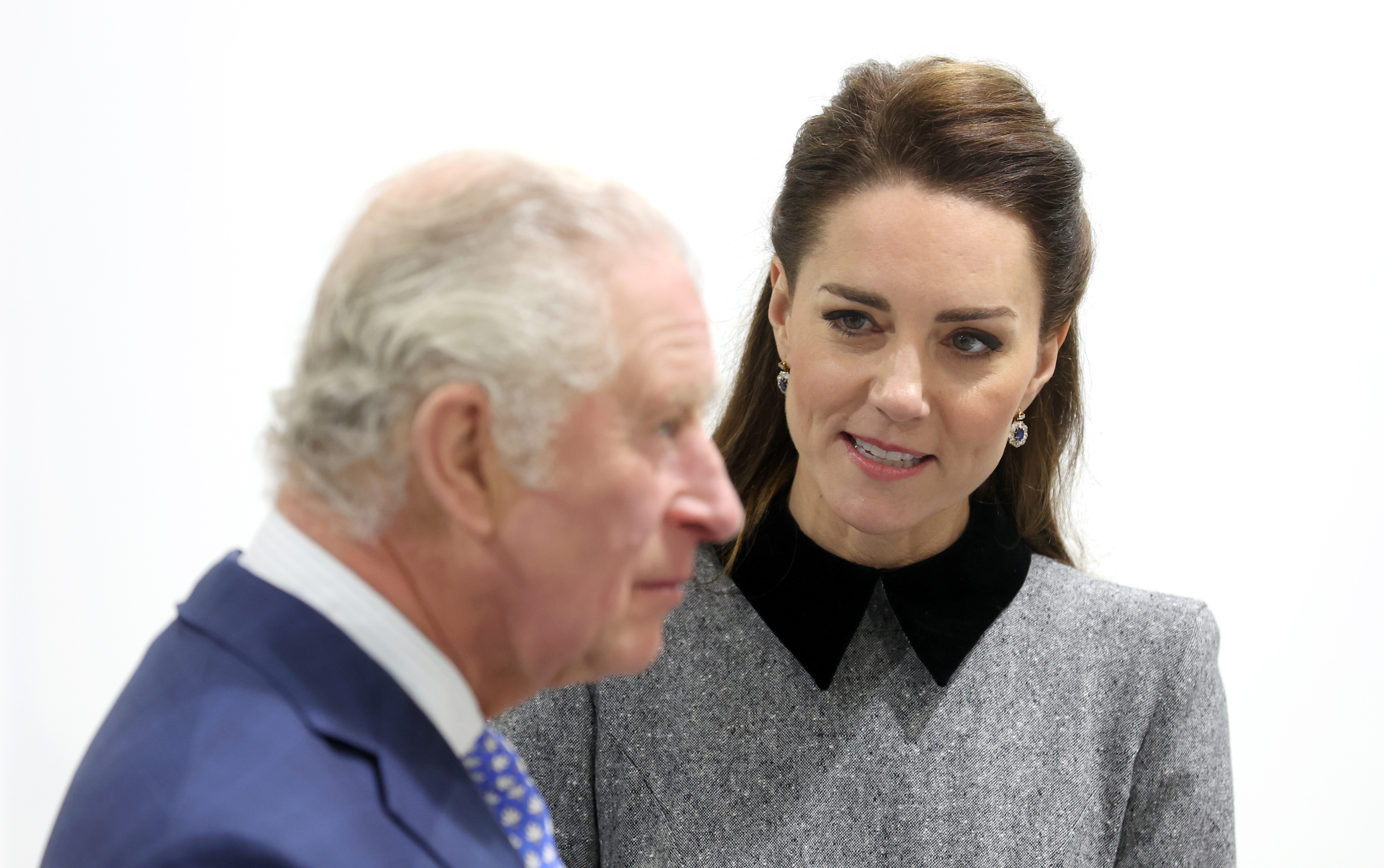 La Princesa Kate y el Rey Charles III visitan la Fundación del Príncipe en Londres el 3 de febrero de 2022 | Fuente: Getty Images