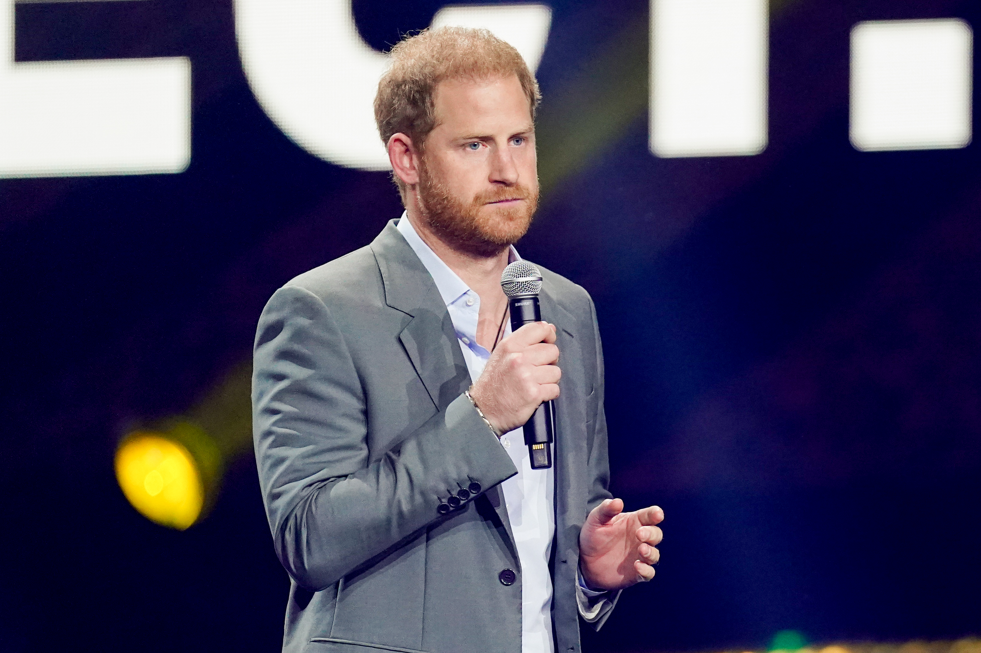 El príncipe Harry durante la Ceremonia de Inauguración de los Juegos Invictus 2023 el 9 de septiembre de 2023, en Dusseldorf, Alemania | Fuente: Getty Images