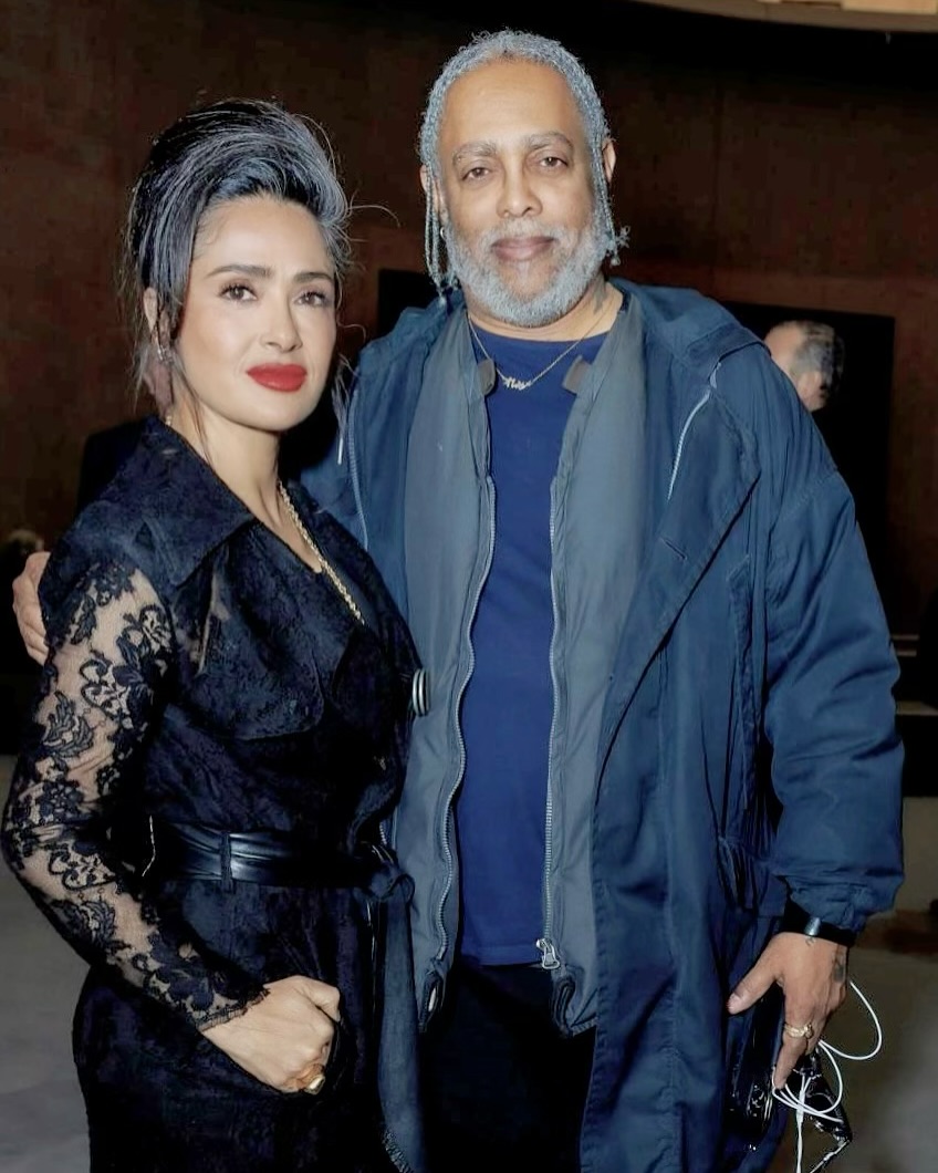 Salma Hayek y Arthur Jafa, de su publicación en las redes sociales del 5 de marzo de 2025 | Fuente: Instagram/salmahayek