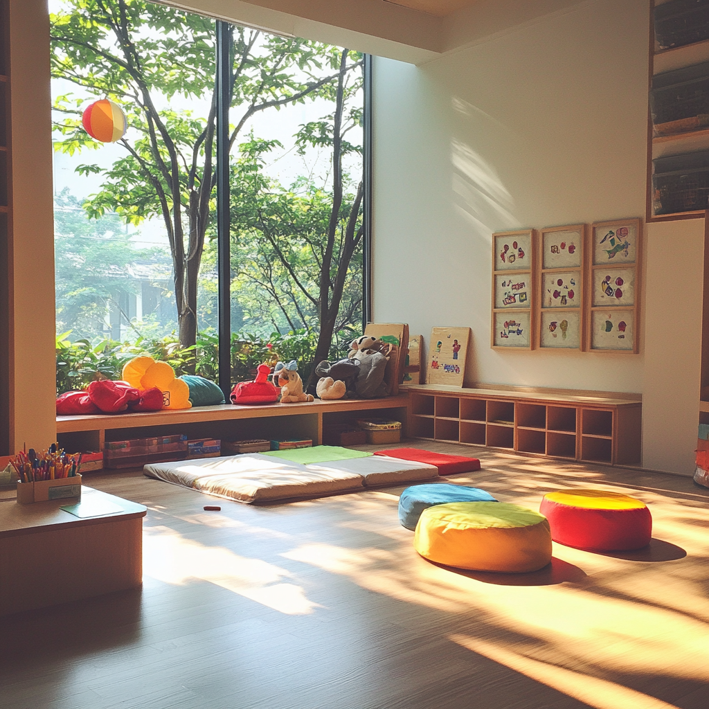 El interior de un centro de aprendizaje | Fuente: Midjourney