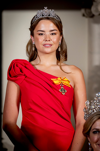 La princesa Ariane de los Países Bajos asiste al banquete de Estado celebrado en el Palacio Real de Ámsterdam durante la primera jornada de la visita de Estado del emperador Naruhito de Japón, el 17 de junio de 2026, en Ámsterdam, Países Bajos. La visita de Estado del emperador Naruhito, acompañado por la emperatriz Masako, se lleva a cabo del 17 al 19 de junio.