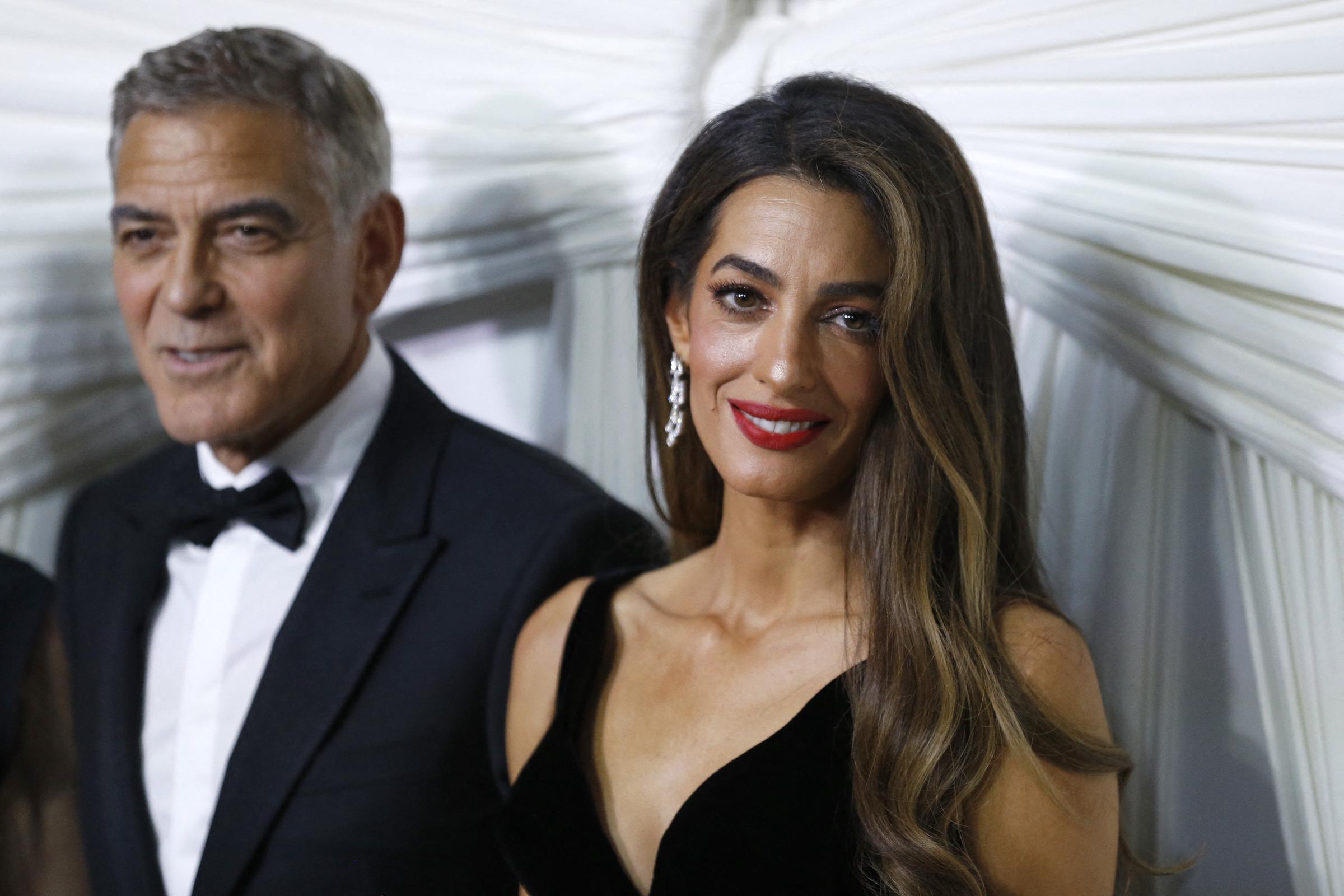 George y Amal Clooney en Nueva York, el 26 de septiembre de 2024 | Fuente: Getty Images