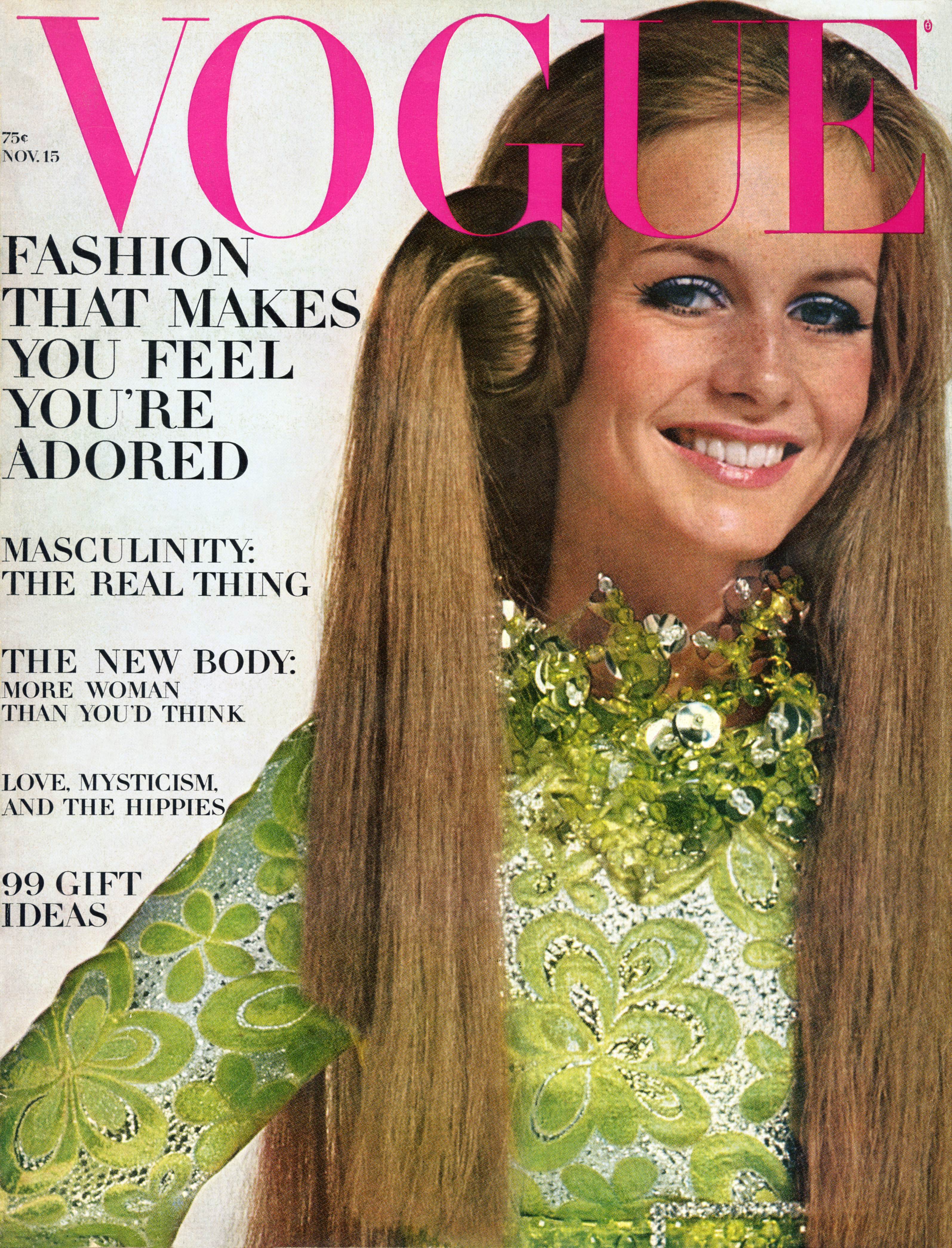 La modelo en la portada de Vogue en 1967 | Fuente: Getty Images