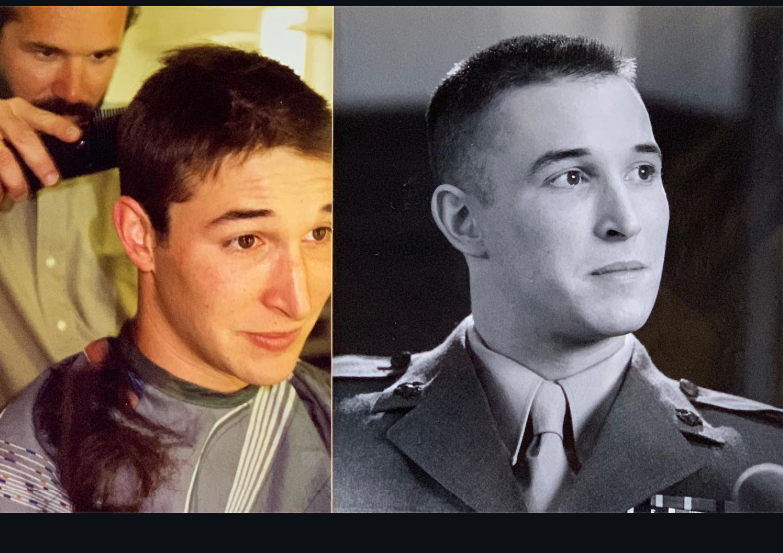 Un joven Noah Wyle aparece en unas imágenes del "detrás de las cámaras" de "A Few Good Men" junto a un compañero de reparto, además de en una foto en blanco y negro en la que se le ve con el uniforme militar de la película. | Fuente: Instagram/therealnoahwyle