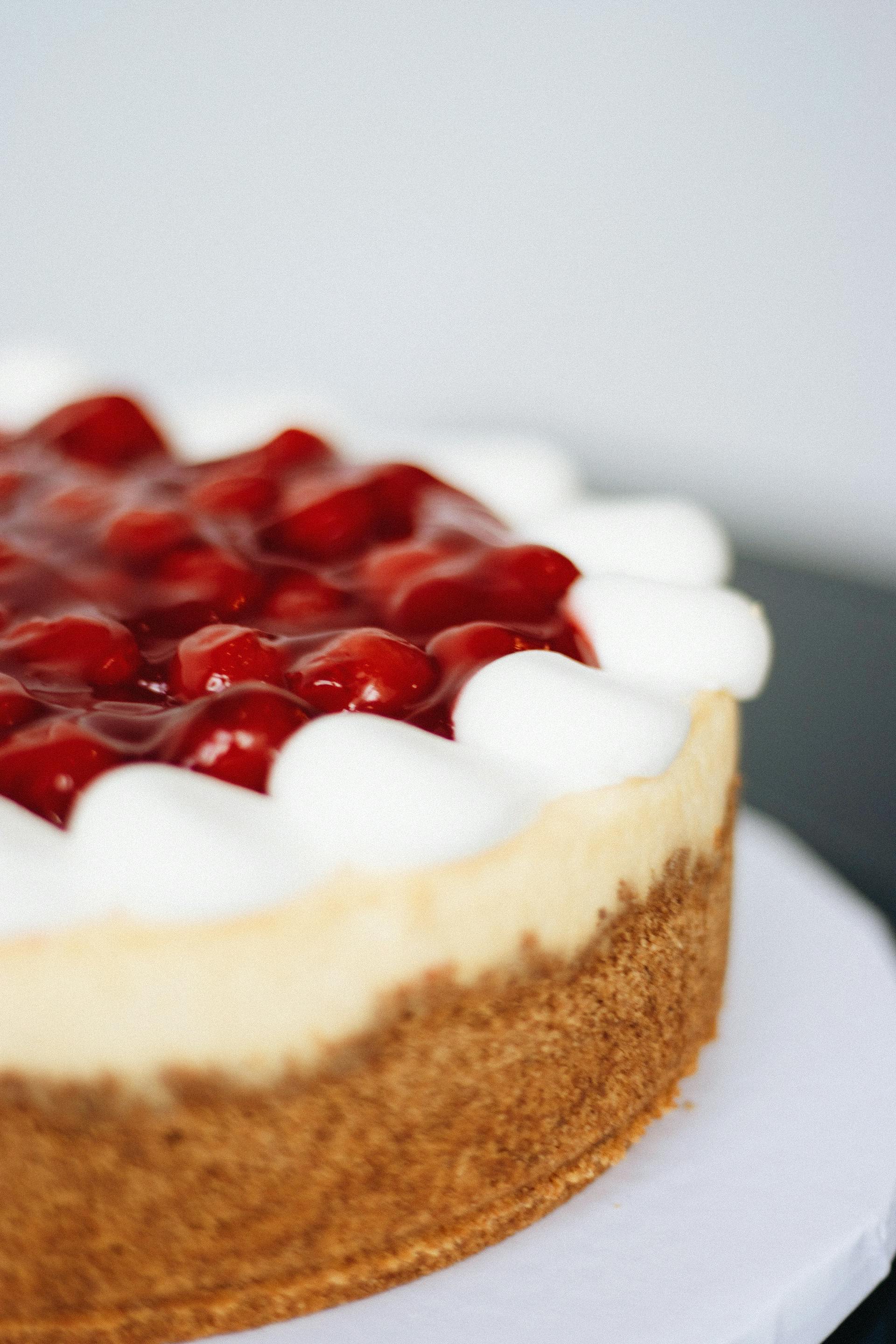 Una tarta de queso | Fuente: Pexels