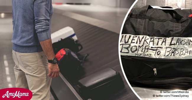 Abuela causó pánico en aeropuerto después de que la gente viera una extraña nota en su equipaje