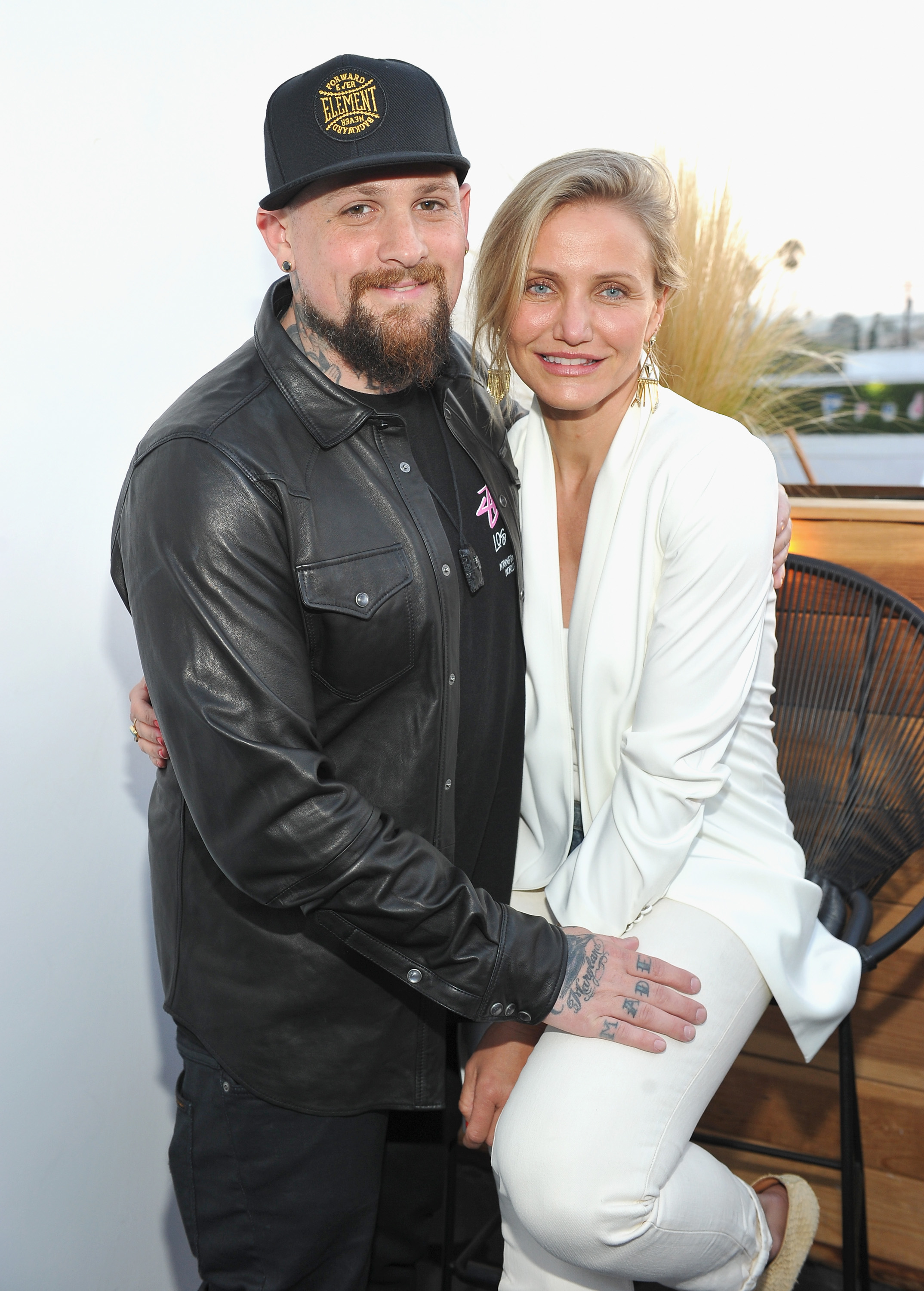 El guitarrista Benji Madden y la actriz Cameron Diaz el 2 de junio de 2016, en Los Ángeles, California | Fuente: Getty Images