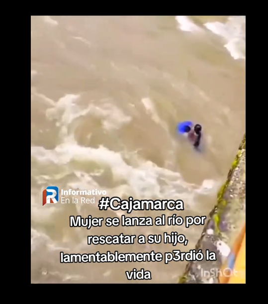 Mujer se lanza al río para tratar de rescatar a su hijo | Fuente: TikTok/informativo.en.la.red