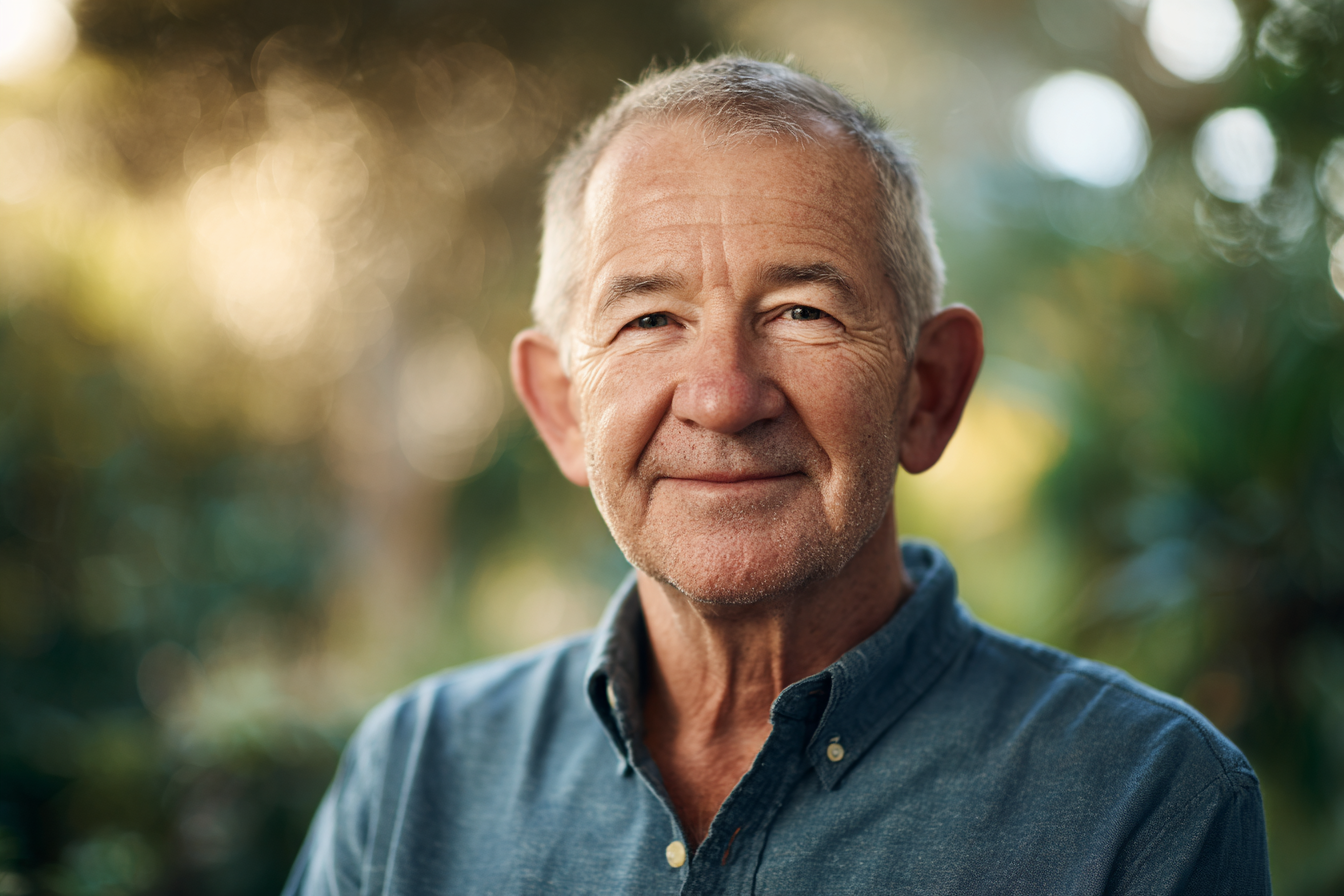 Un hombre mayor sonriendo | Fuente: Midjourney