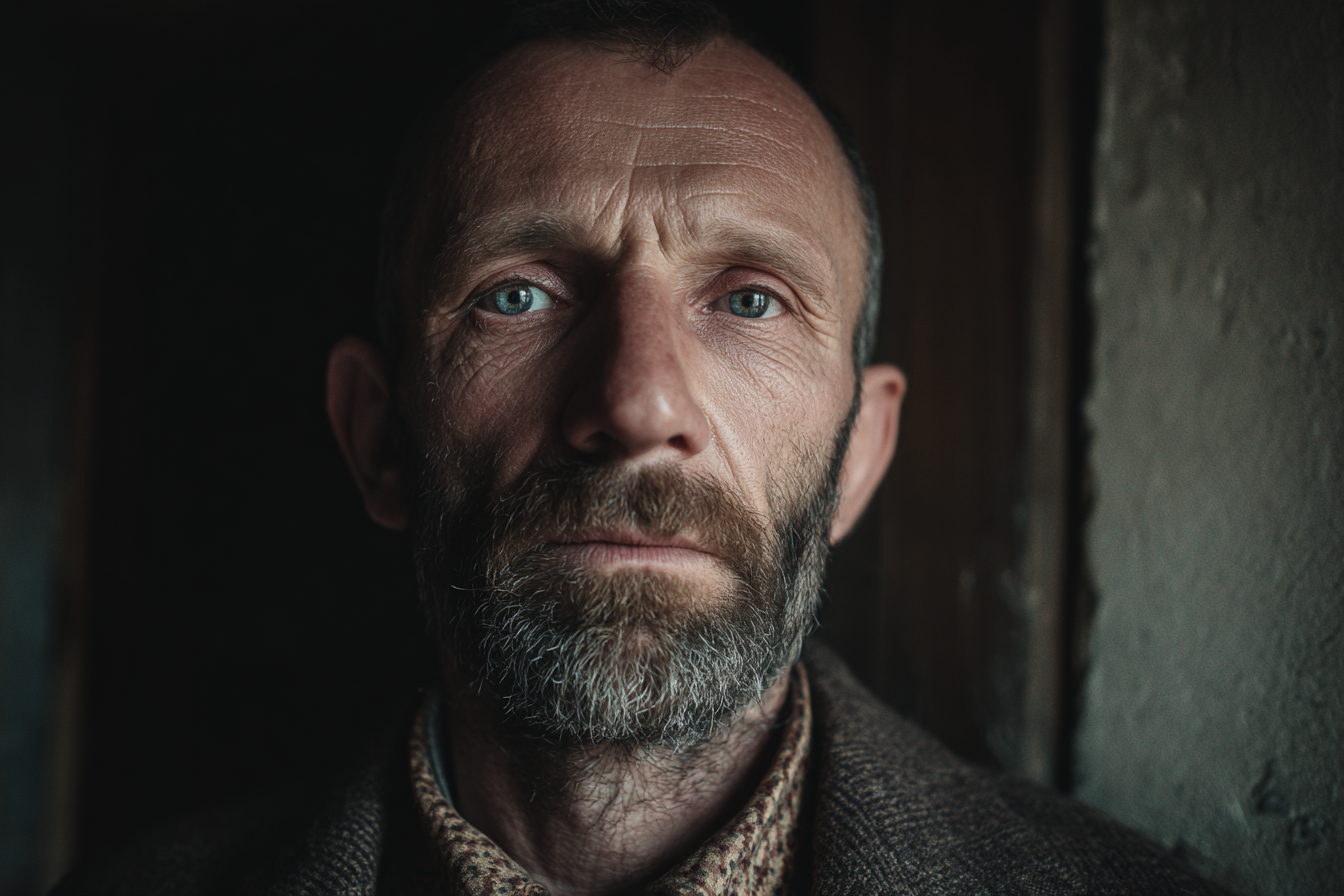 Un hombre mirando al frente | Fuente: Midjourney