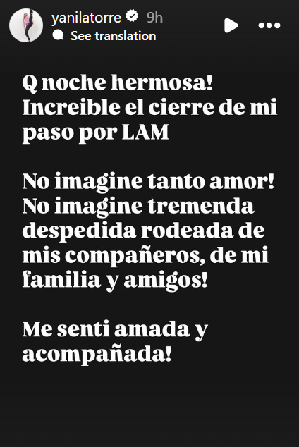 De las historias de Yanina Latorre | Fuente: Instagram/yanilatorre