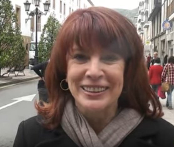 Cristina García Ramos en una calle de Madrid. | Foto: YouTube/Grado Noticias