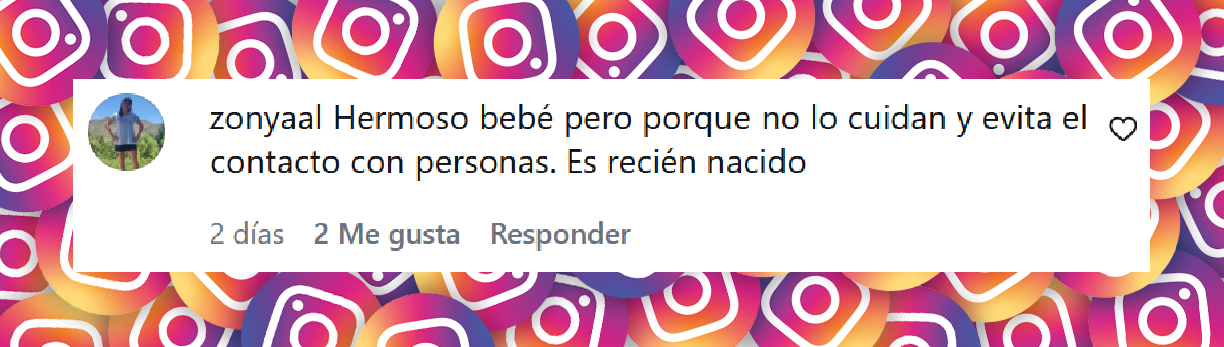 Comentario de una usuaria sobre la aparición de Rocío Marengo con su hijo Isidro en el programa de TV "Desayuno Americano" de América TV | Fuente: Instagram/americatv