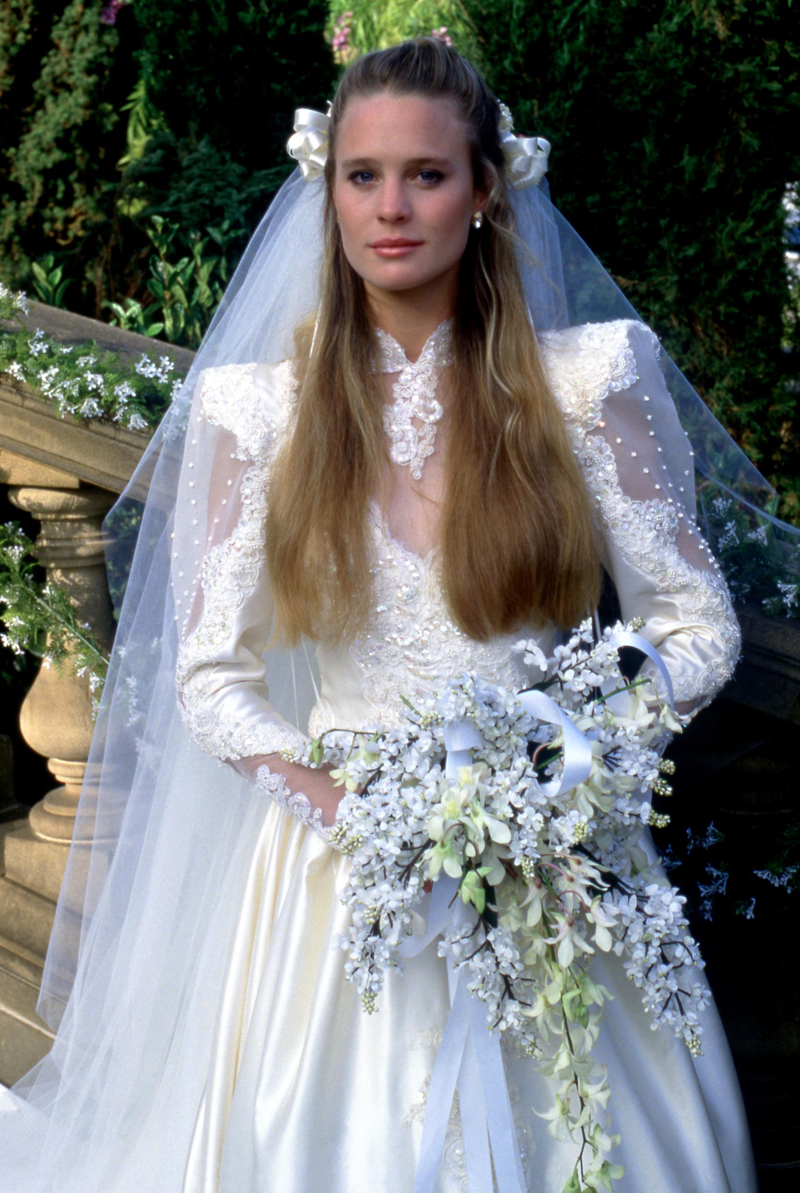 Robin Wright, de la telenovela estadounidense "Santa Bárbara", posa para un retrato en Los Ángeles, California, hacia 1987. | Fuente: Getty Images