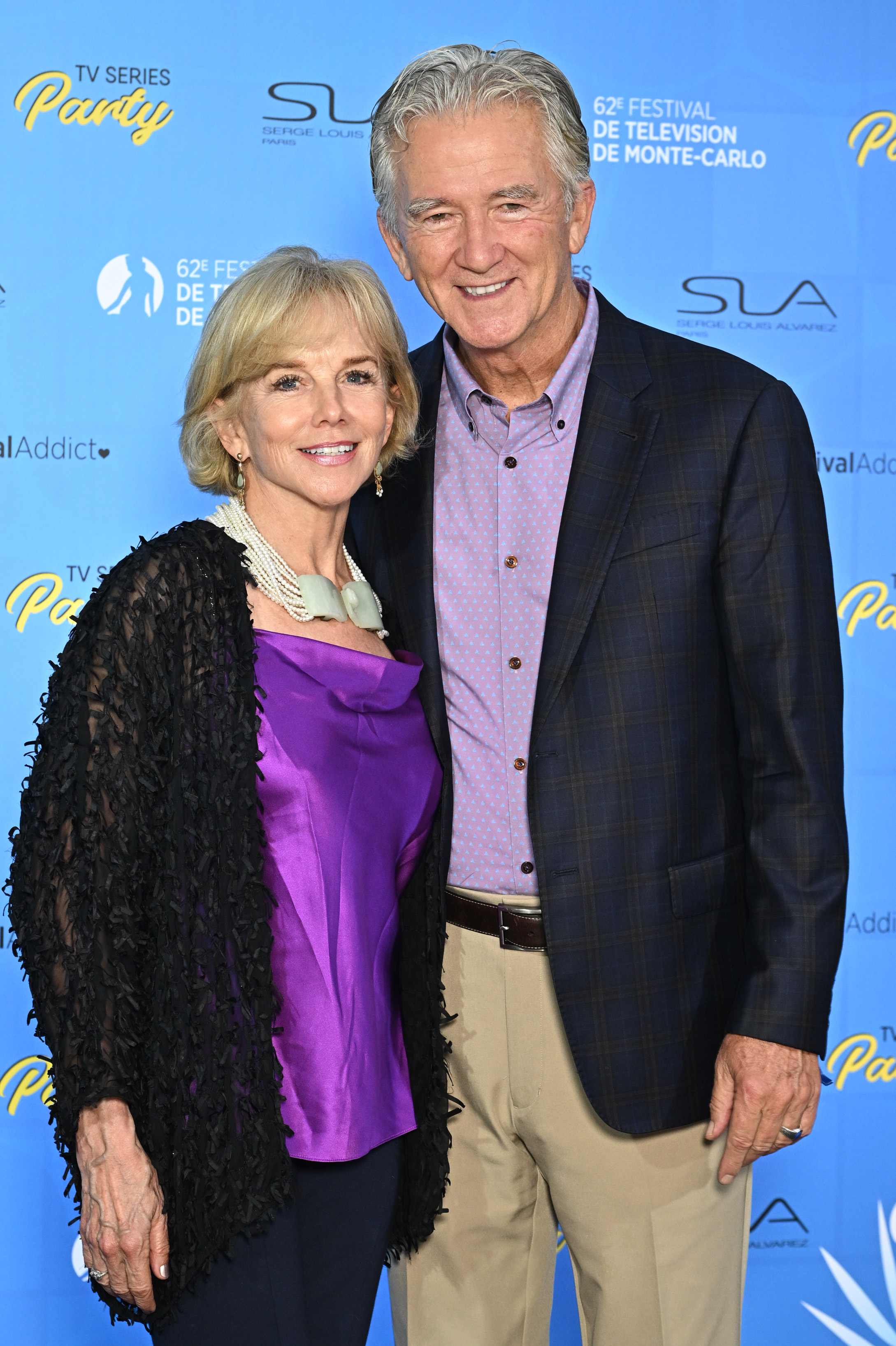 Linda Purl y Patrick Duffy asisten a la 62ª edición del Festival de TV de Montecarlo el 17 de junio de 2023, en Montecarlo, Mónaco | Fuente: Getty Images