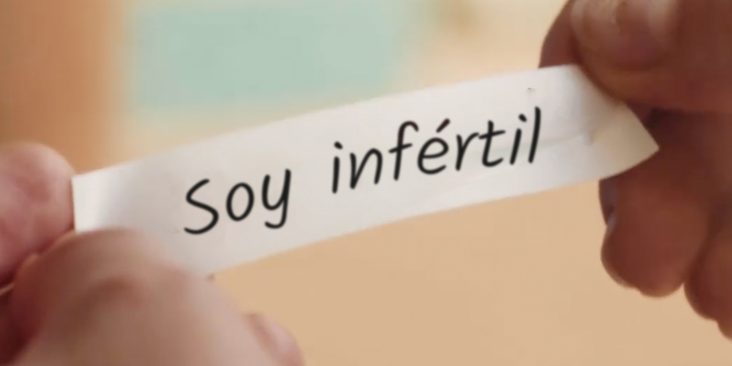 Nota que dice 'Soy infértil' | Fuente: AmoMama