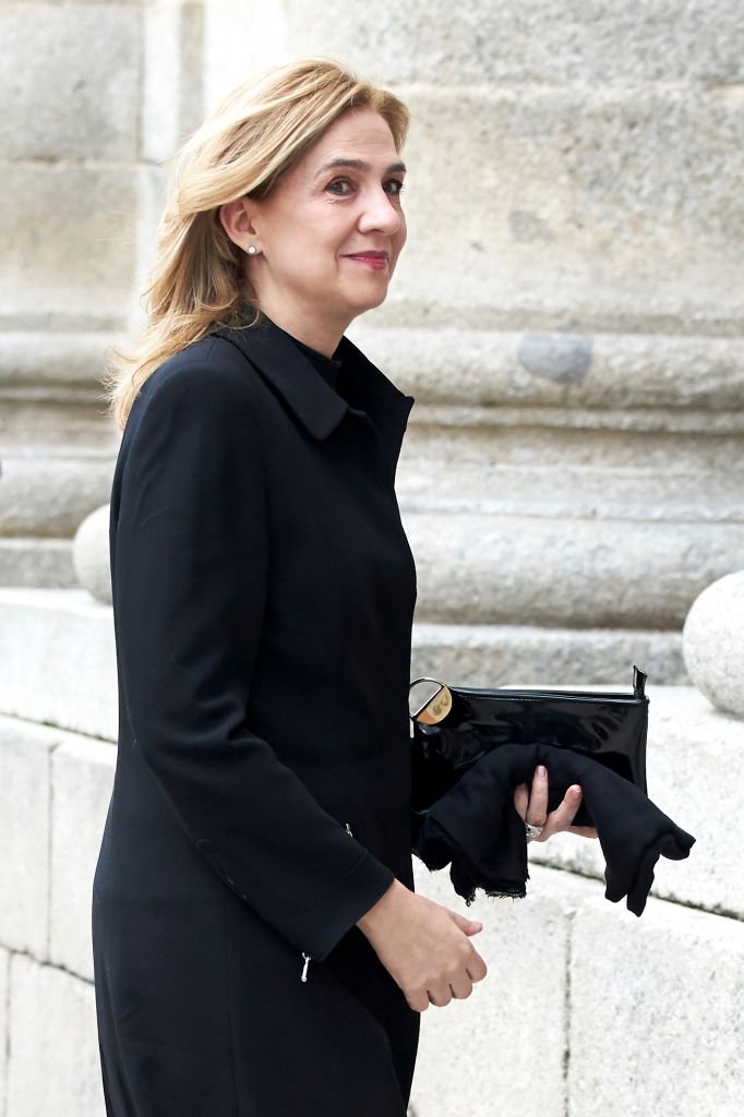 Cristina de Borbón en el monasterio de San Lorenzo del Escorial el 3 de abril de 2018. | Foto: Getty Images