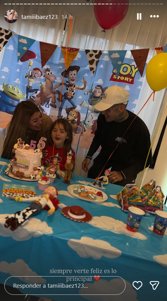 Jamaica, la hija de L-Gante y Tamara Báez cumplió 5 años | Fuente: Instagram/tamiiibaez123