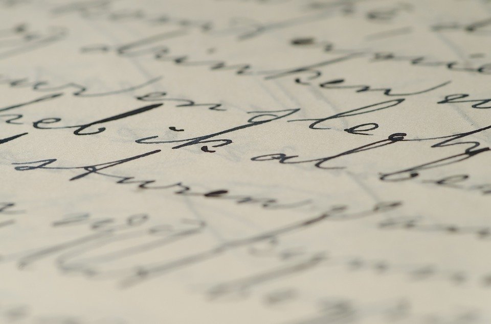Carta escrita a puño y letra │Imagen tomada de: Pixabay