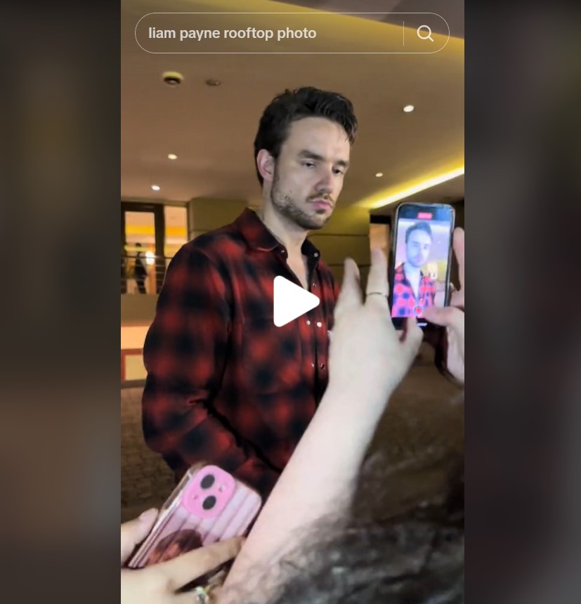 Liam Payne con fans en Argentina en un post subido el 1 de octubre de 2024 | Sorce: TikTok/juliii.morinigo