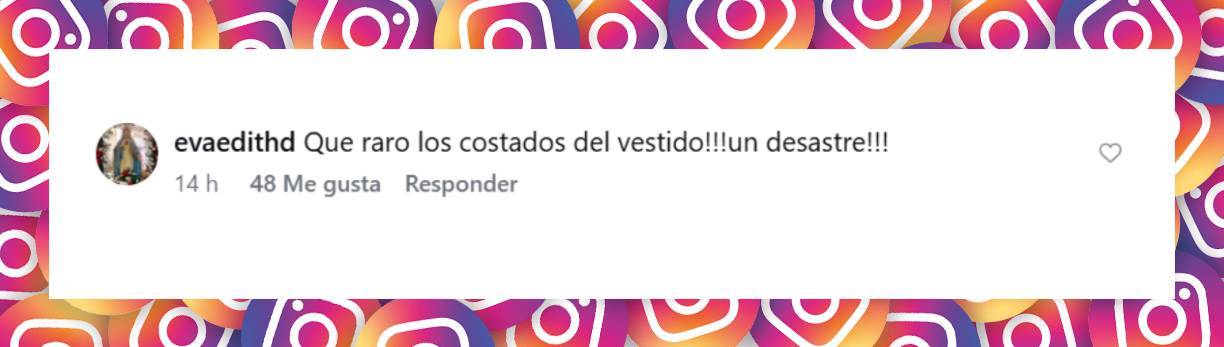 Comentario de una usuaria sobre el look de Sofía Gala para el estreno de "Moria" | Fuente: Instagram/revistagenteok