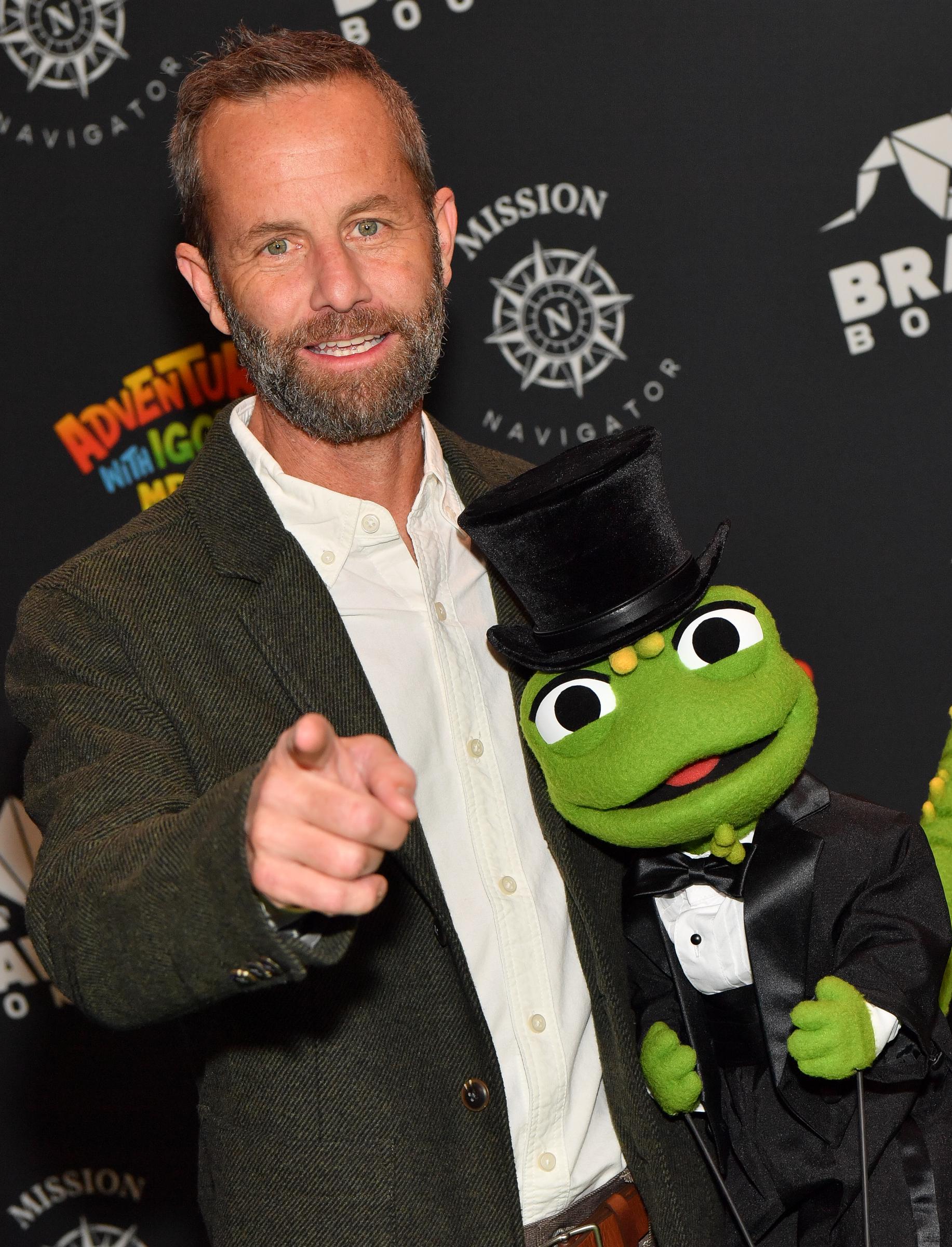 Kirk Cameron e Iggy en el estreno de "Adventures with Iggy and Mr. Kirk" el 14 de noviembre de 2024, en Nashville, Tennessee | Fuente: Getty Images