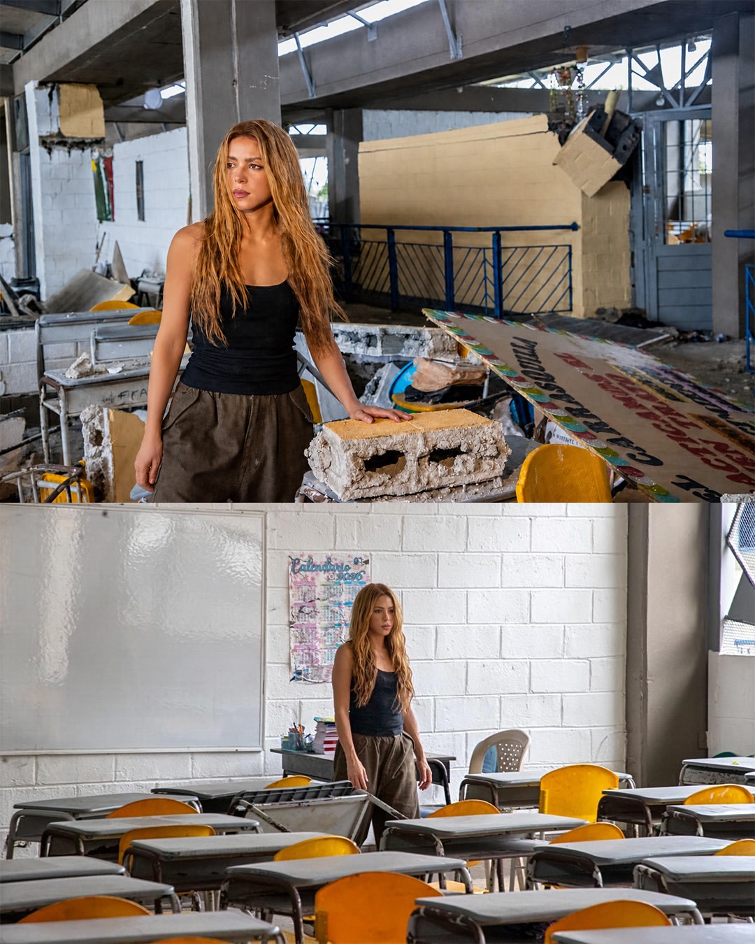 Shakira recorre instituciones educativas destruidas tras el terremoto del pasado 10 de agosto de 2026 | Fuente: Instagram/shakira