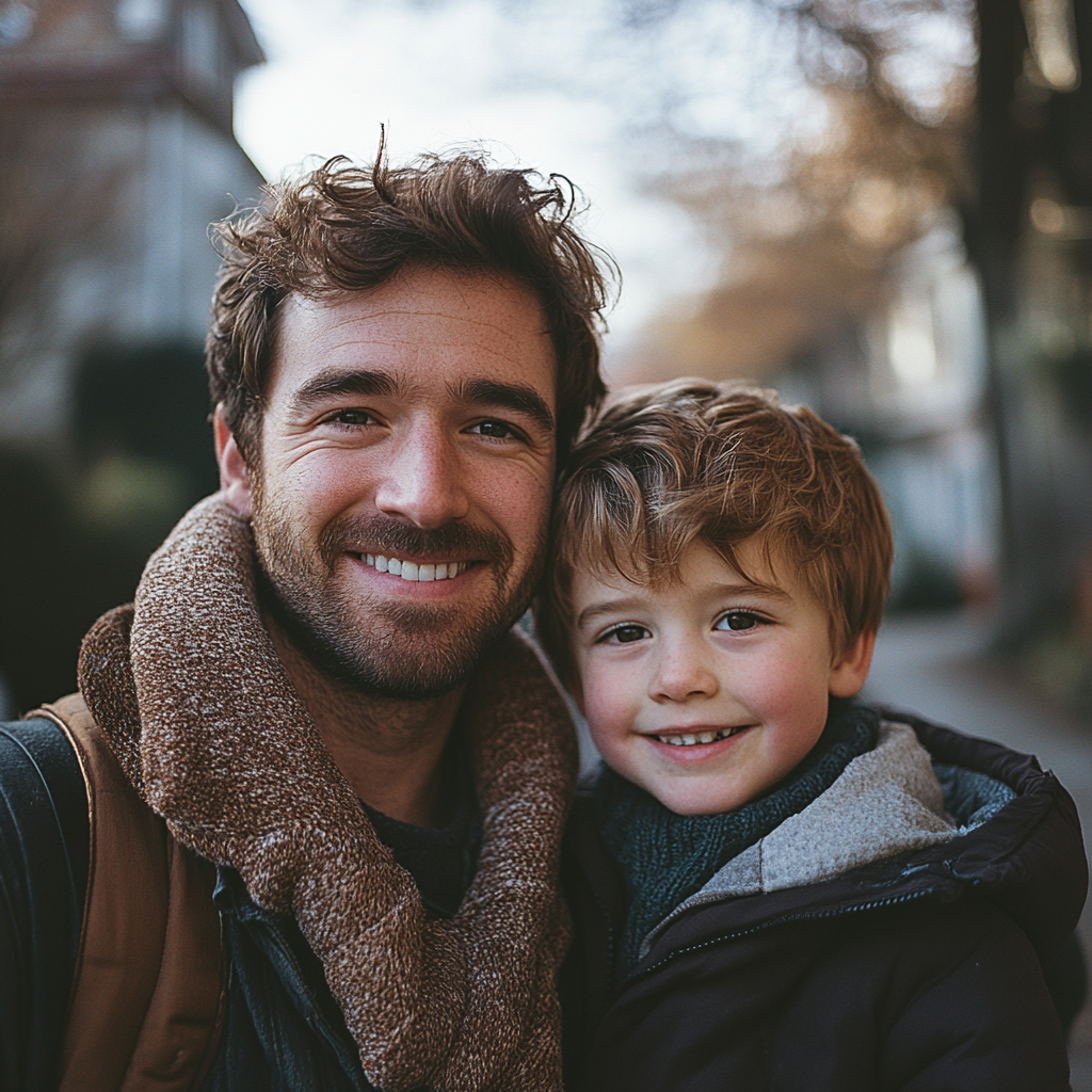 Un hombre y su hijo | Fuente: Midjourney