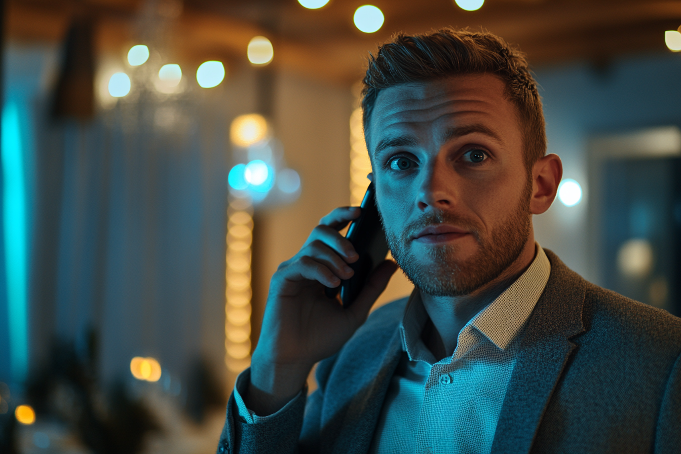 Un hombre hablando por teléfono | Fuente: Midjourney