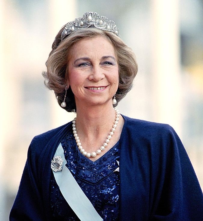 La reina Sofía durante la celebración del 50 aniversario del cumpleaños del rey Carl Gustav de Suecia, el 30 de abril de 1996. | Foto: Getty Images
