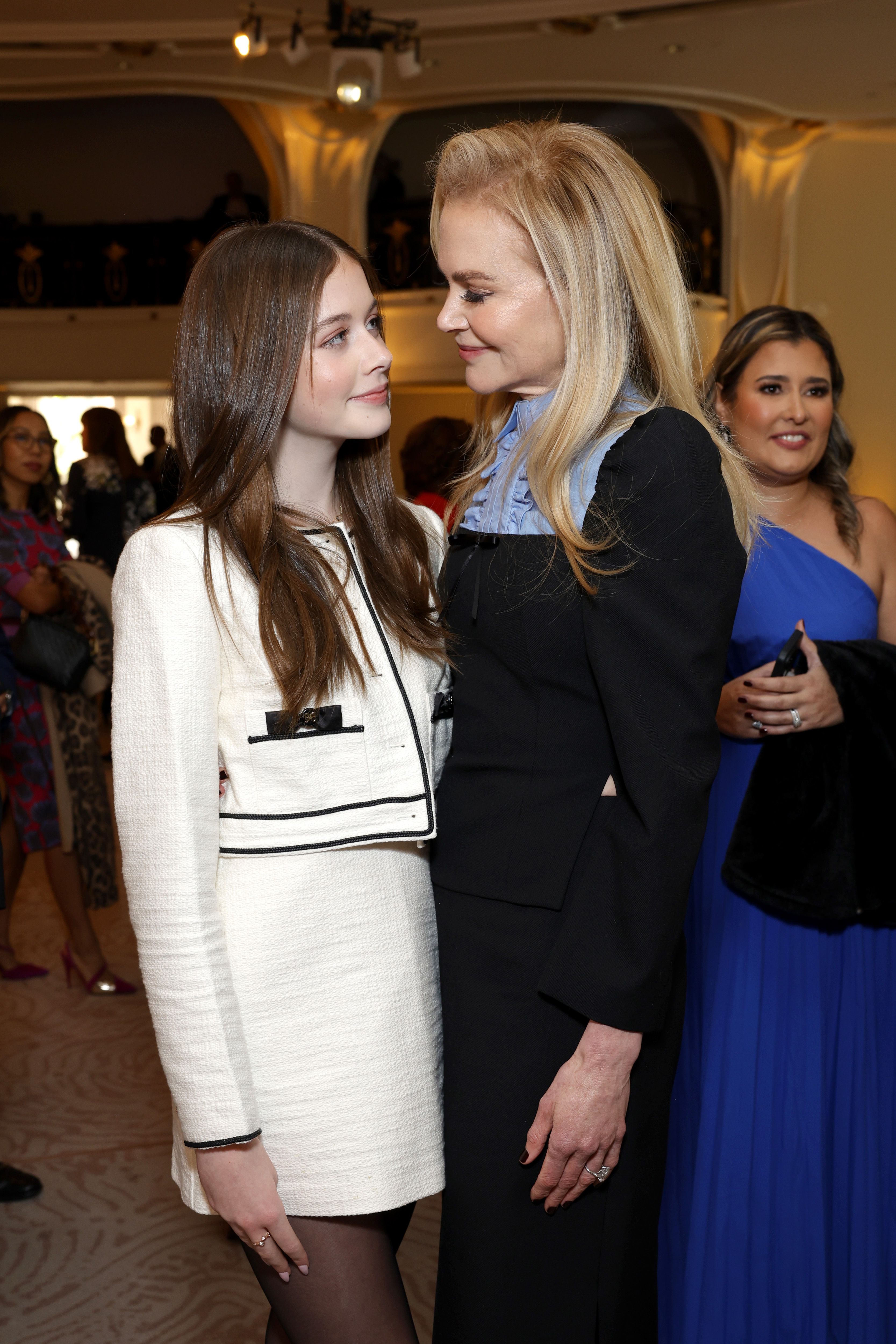 Faith Margaret Kidman Urban y Nicole Kidman asisten a The Hollywood Reporter Women in Entertainment 2024 en The Beverly Hills Hotel en Beverly Hills, California, el 4 de diciembre de 2024 | Fuente: Getty Images